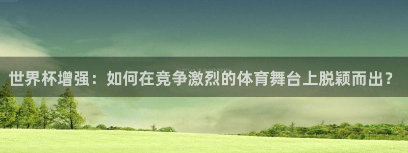 2026世界杯中国队：世界杯增强：如何在竞争激烈的体育舞台上脱颖而出？
